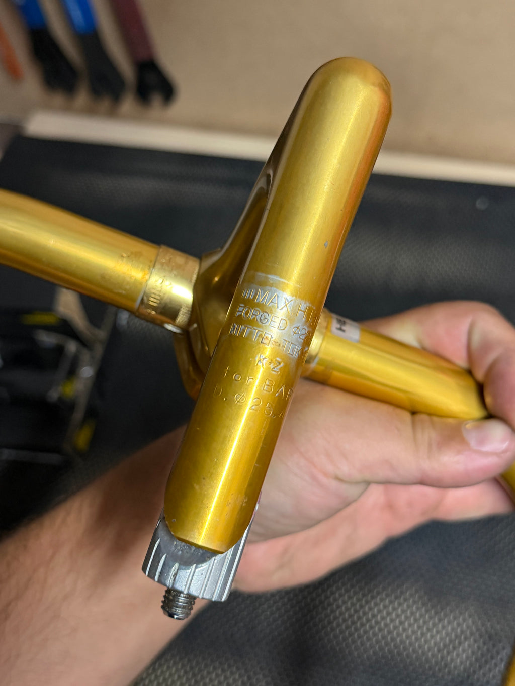 Rare Nitto NJS Gold Jaguar Stem Handlebars & 27.2mm Seatpost