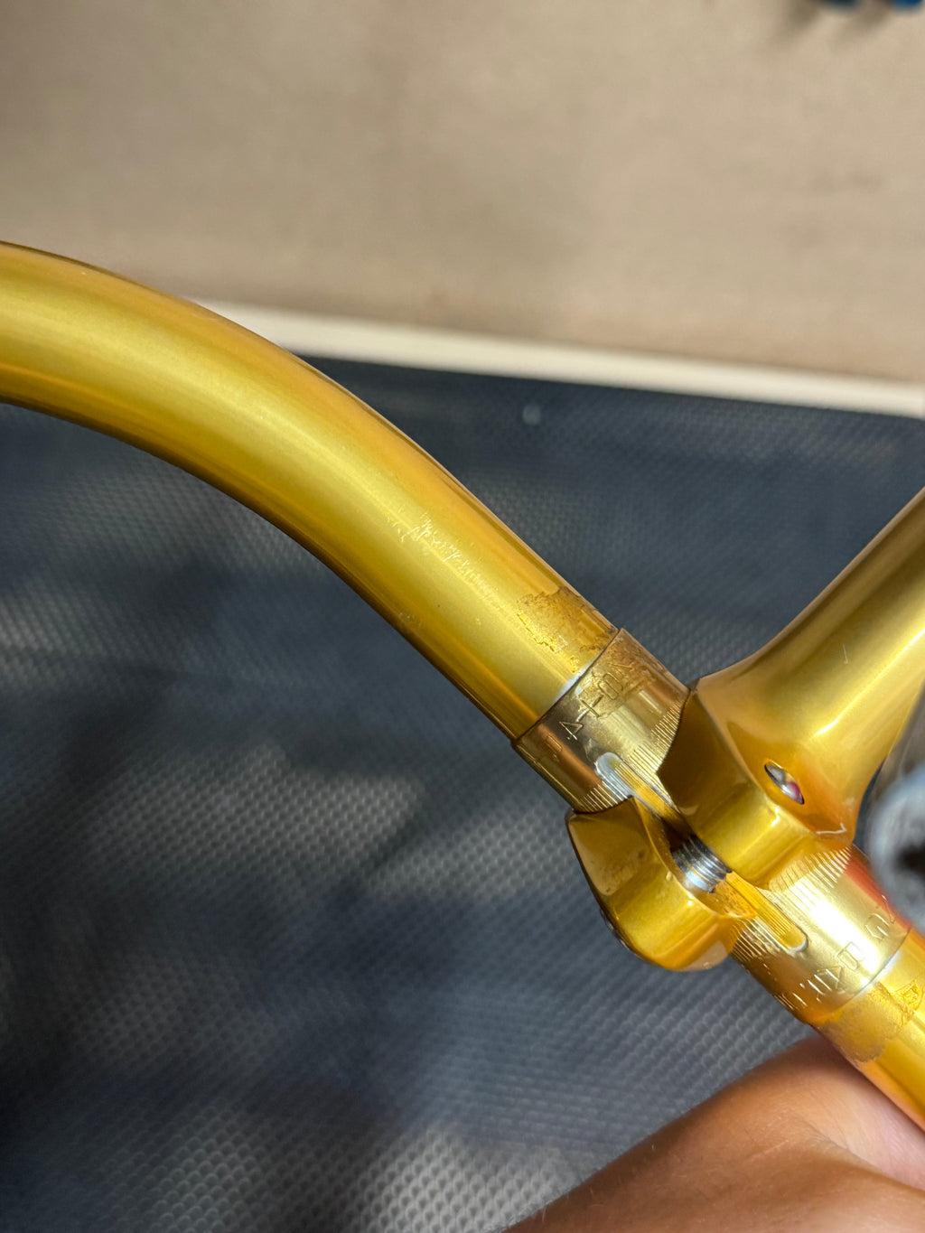 Rare Nitto NJS Gold Jaguar Stem Handlebars & 27.2mm Seatpost