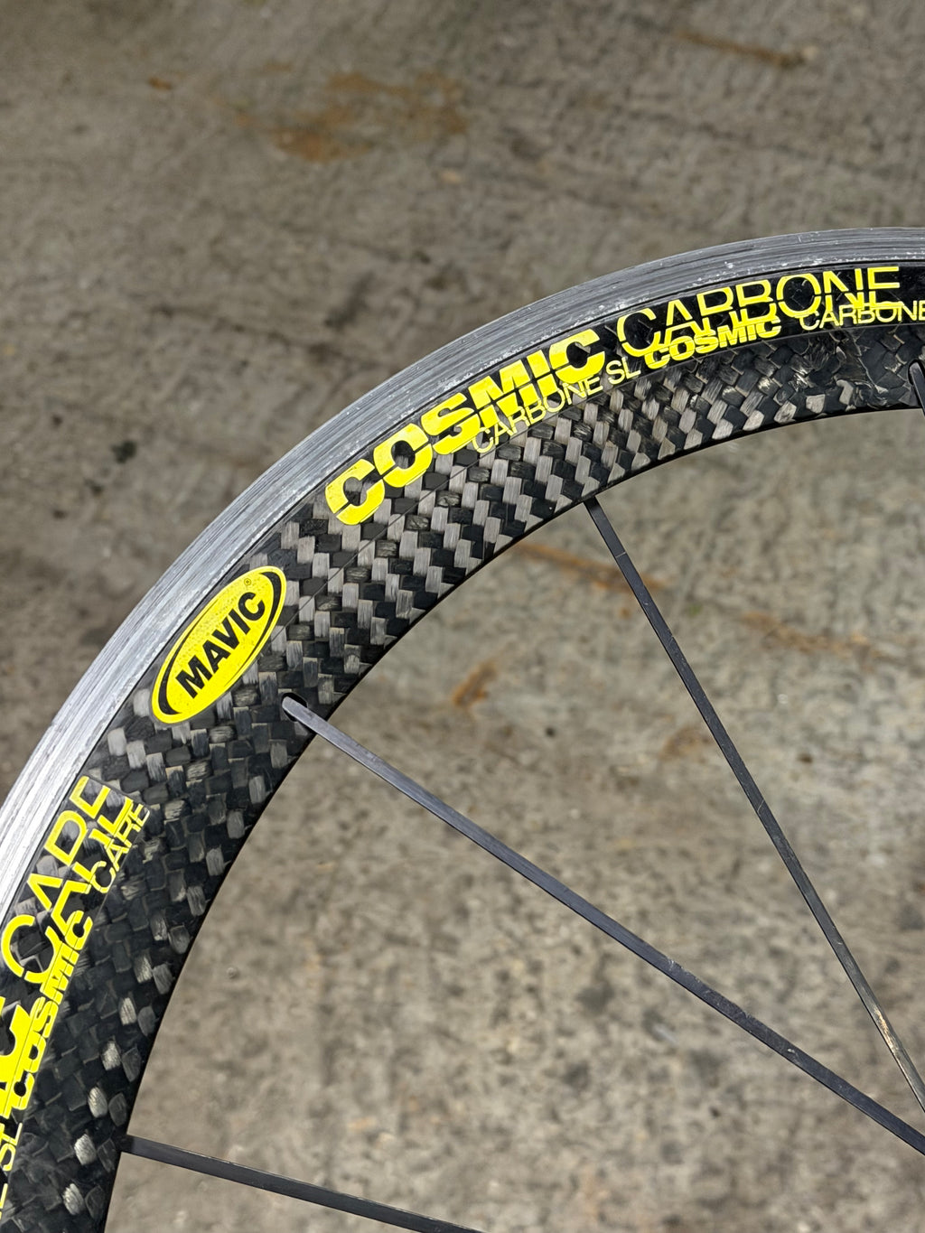 Mavic Cosmic Carbon Aluminium Rim Front Wheel 700c Clincher
