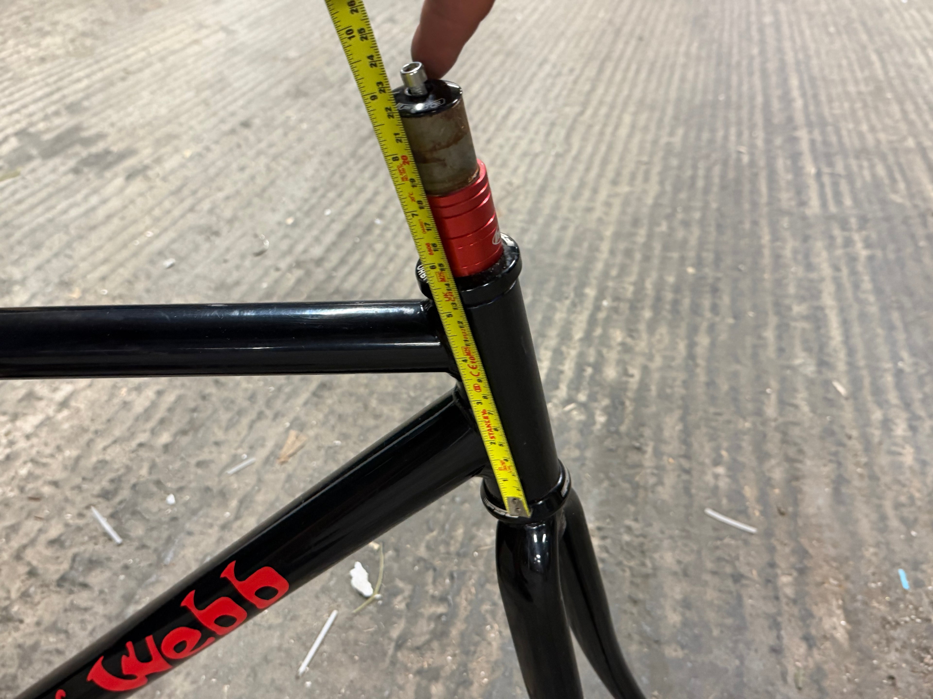 Alf Webb Steel Track Frameset size 54