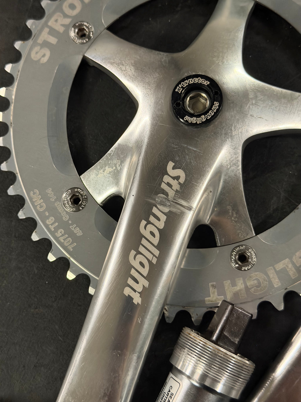 Stronglight Track Crankset 165mm 48T 144 BCD