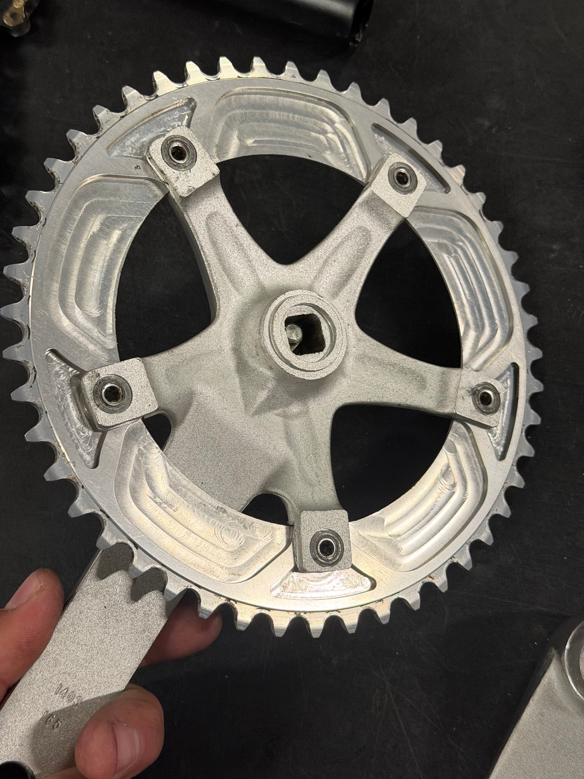 Stronglight Track Crankset 165mm 48T 144 BCD