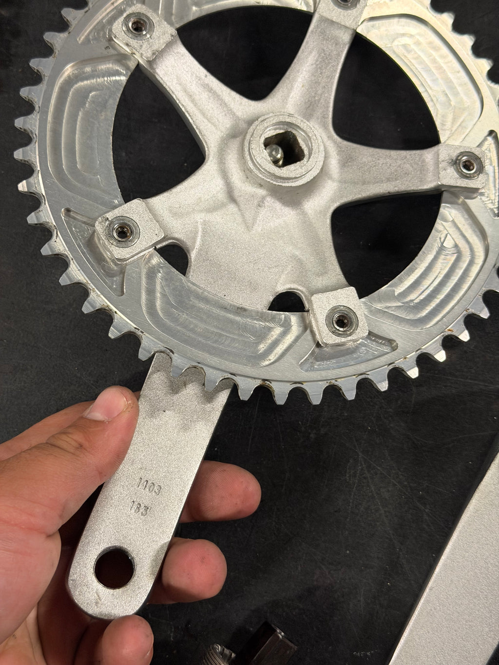 Stronglight Track Crankset 165mm 48T 144 BCD