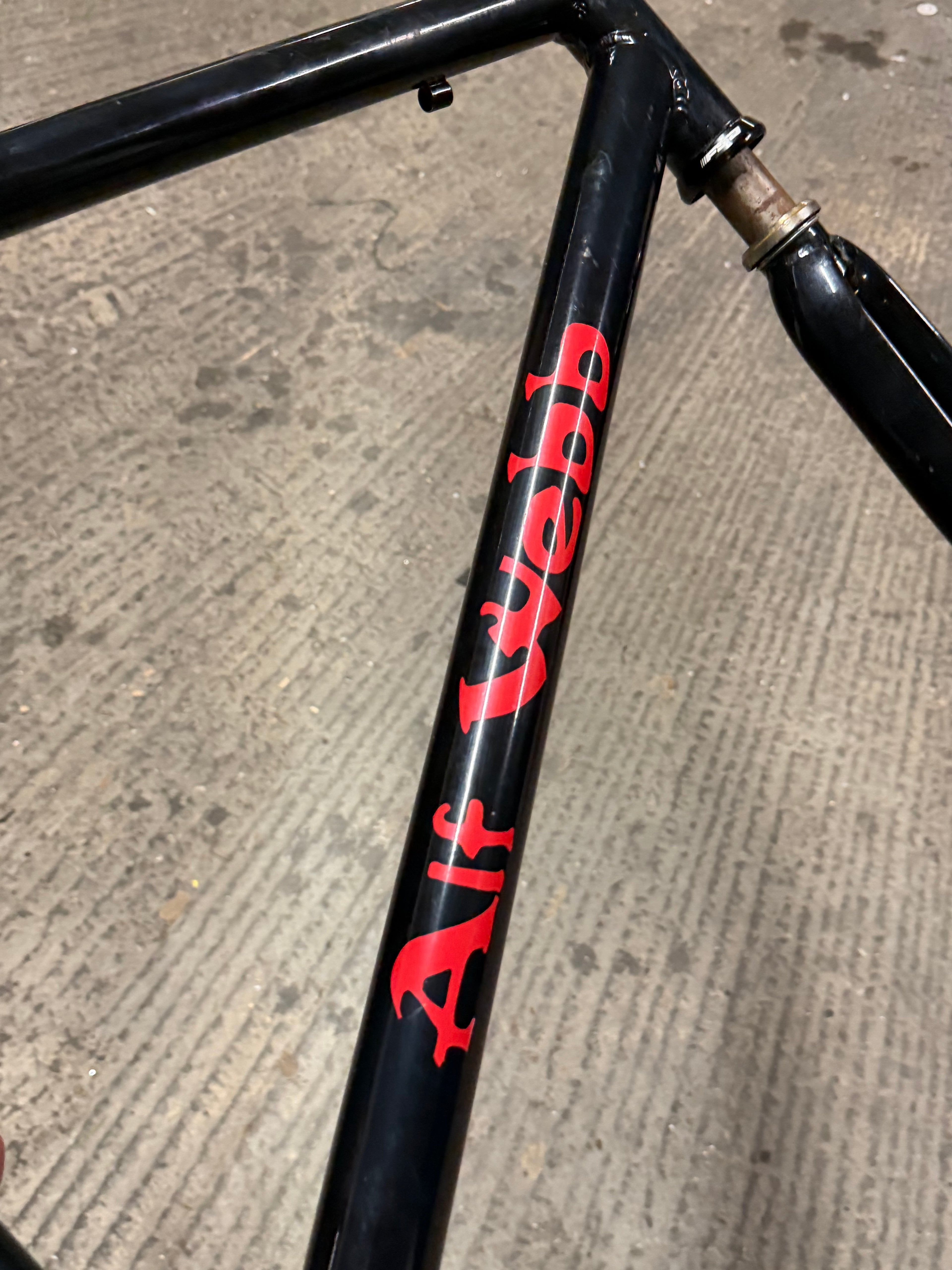 Alf Webb Steel Track Frameset size 54