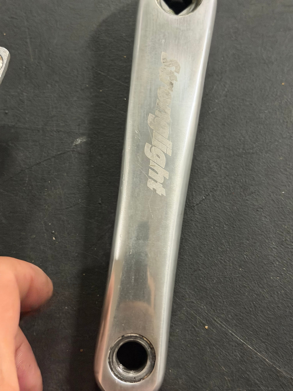 Stronglight Track Crankset 165mm 144 BCD with BSA Bottom Bracket by Stronglight at Miclo Bikes - image 2