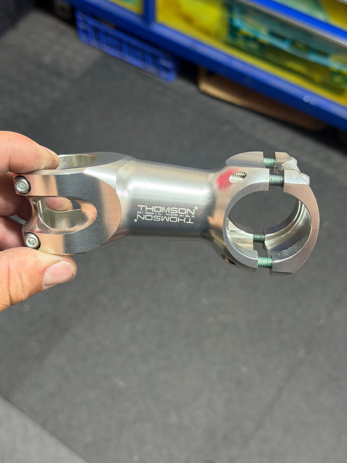 Thomson Elite X4 Stem 90mm 10° Silver by Thomson at Miclo Bikes