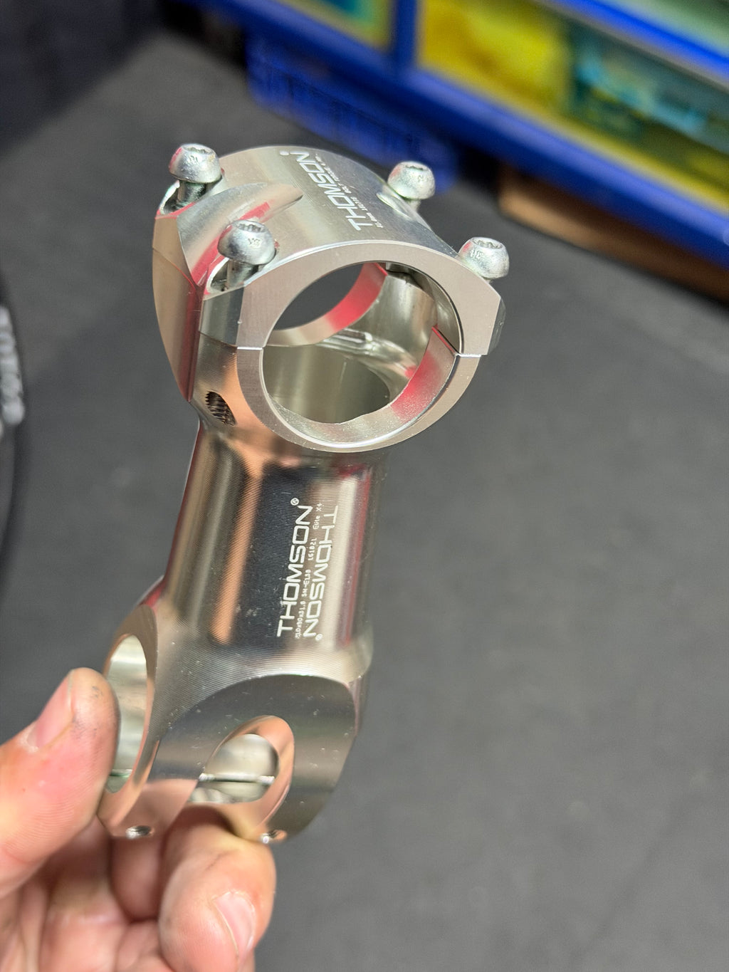 Thomson Elite X4 Stem 90mm 10° Silver by Thomson at Miclo Bikes - image 5