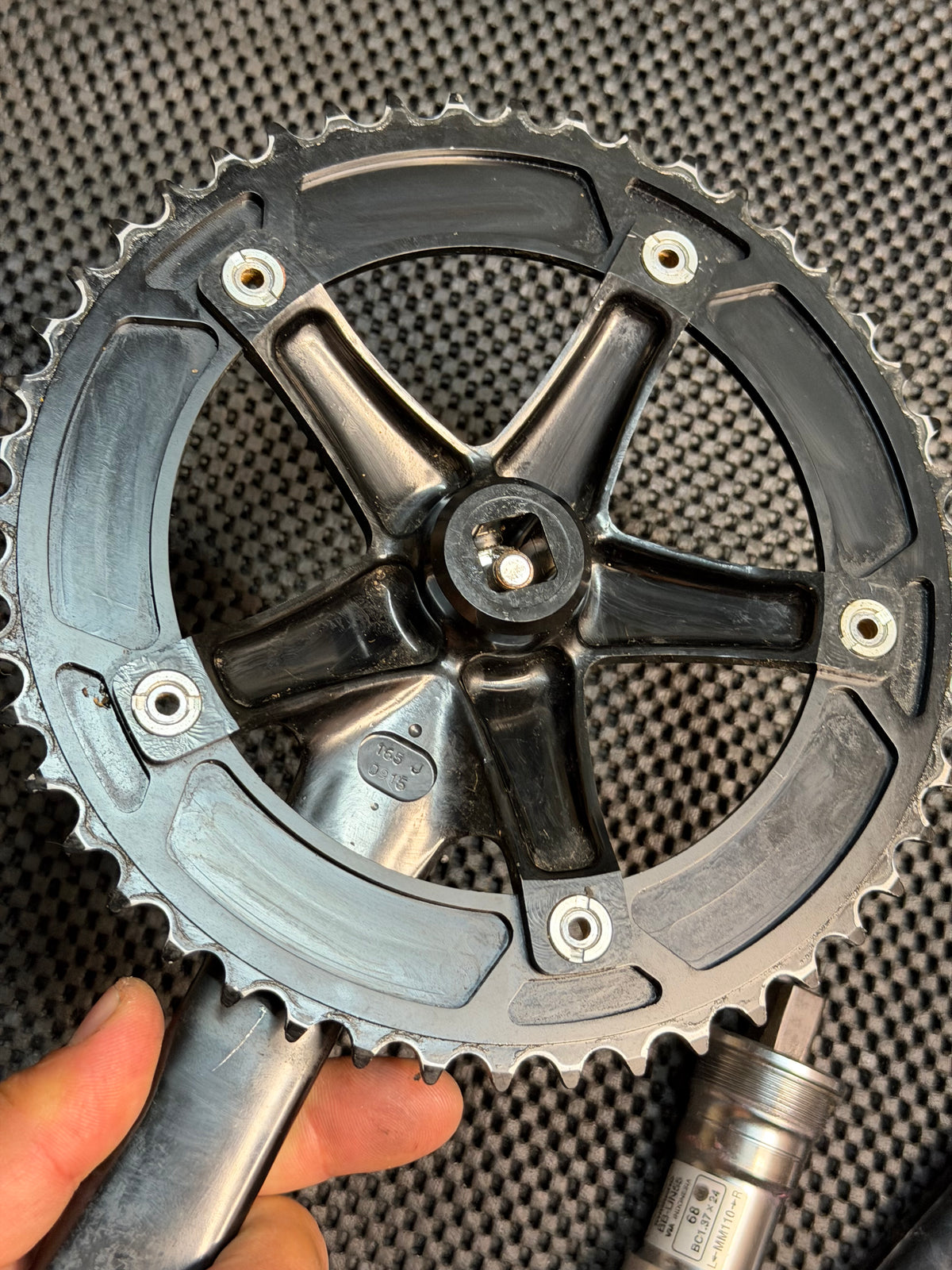 Miche Track Crankset 165mm 144bcd