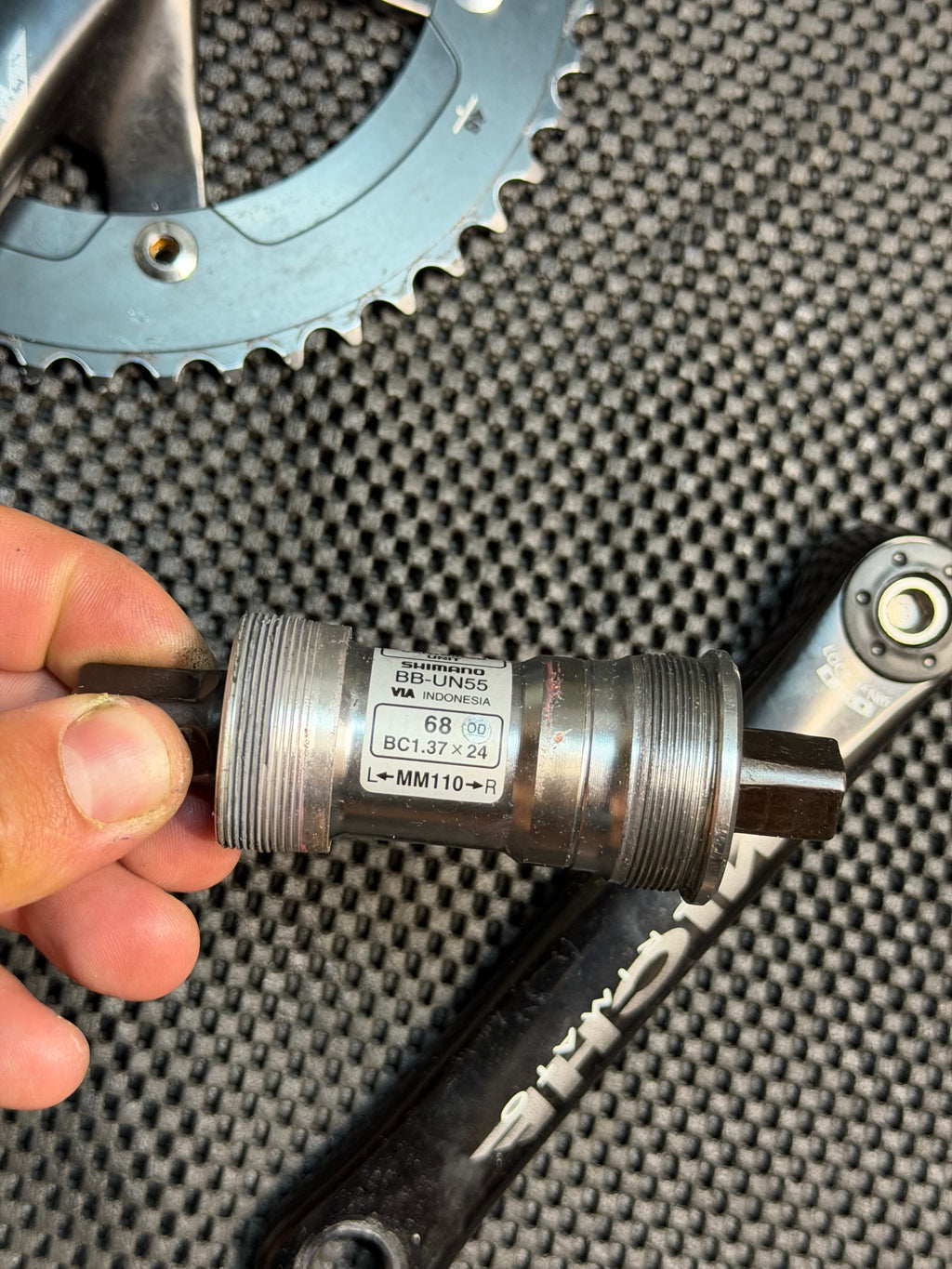 Miche Track Crankset 165mm 144bcd
