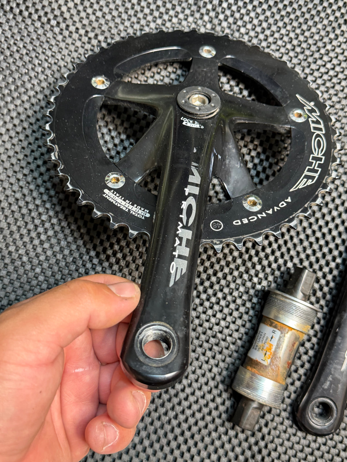 Miche Track Crankset 165mm 144bcd
