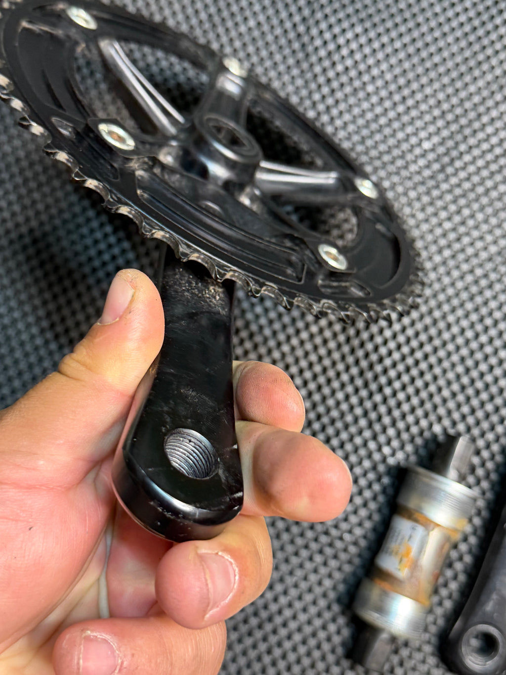 Miche Track Crankset 165mm 144bcd