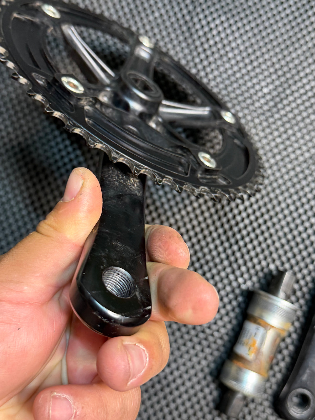 Miche Track Crankset 165mm 144bcd