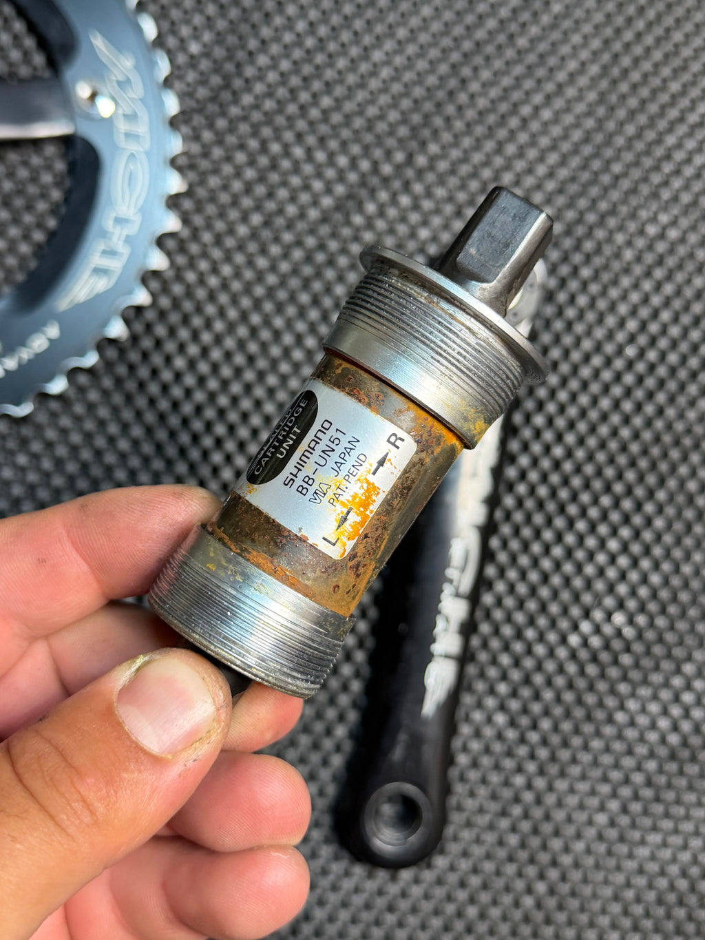 Miche Track Crankset 165mm 144bcd