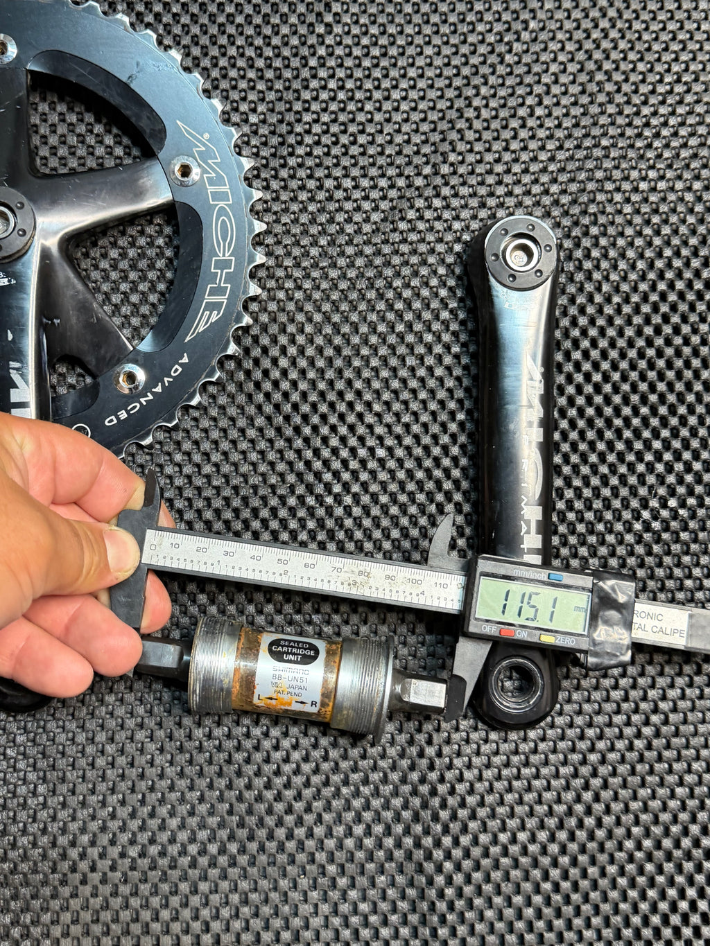 Miche Track Crankset 165mm 144bcd