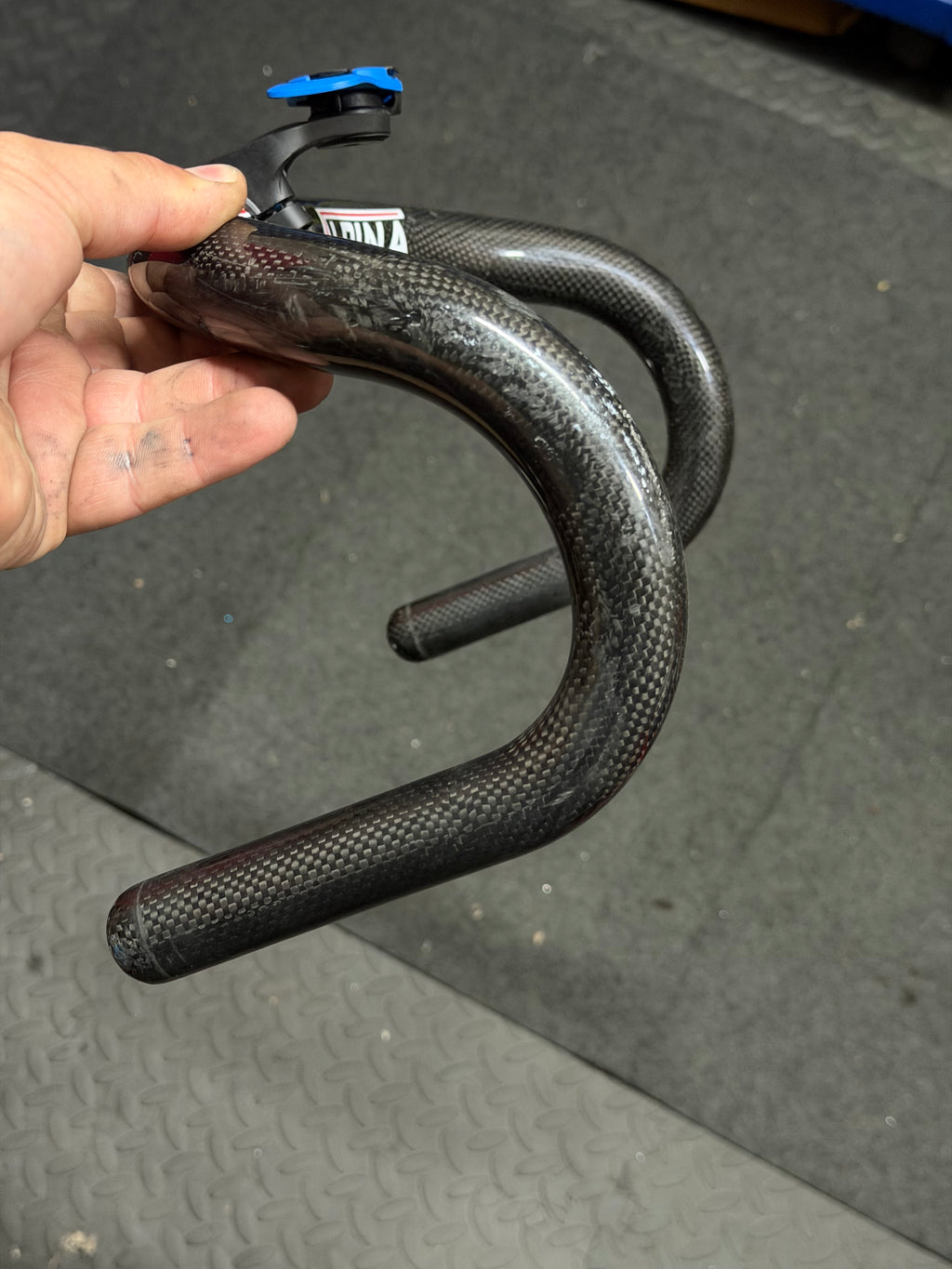 Alpina Carbon Drop Handlebars 33cm by Alpina at Miclo Bikes - image 8