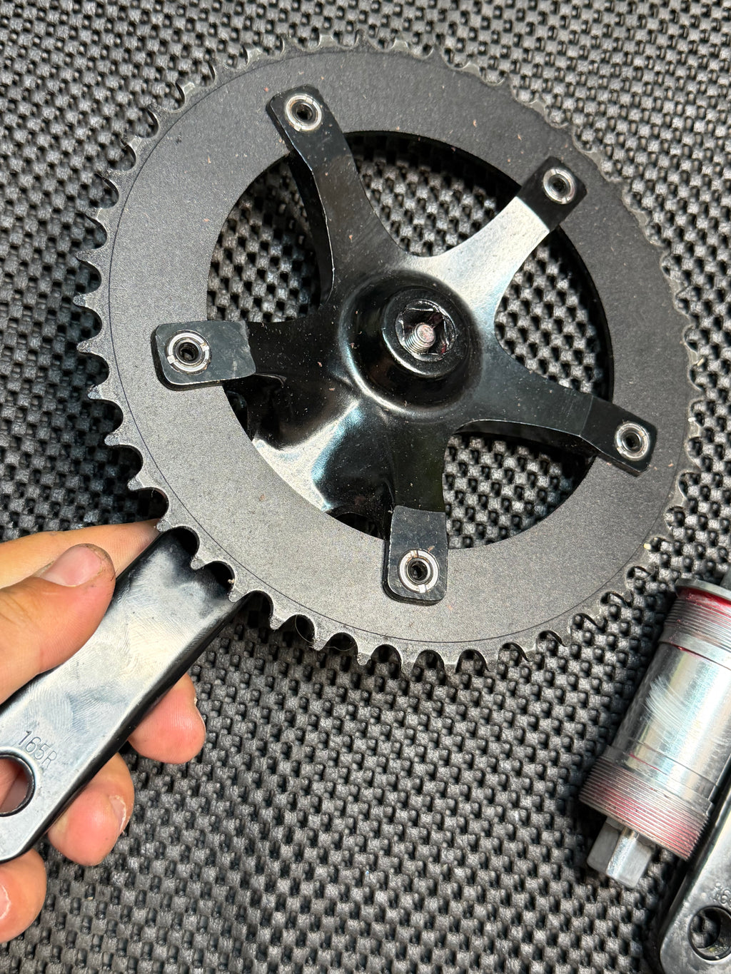 Barelli Track Crankset 165mm 144bcd 48t