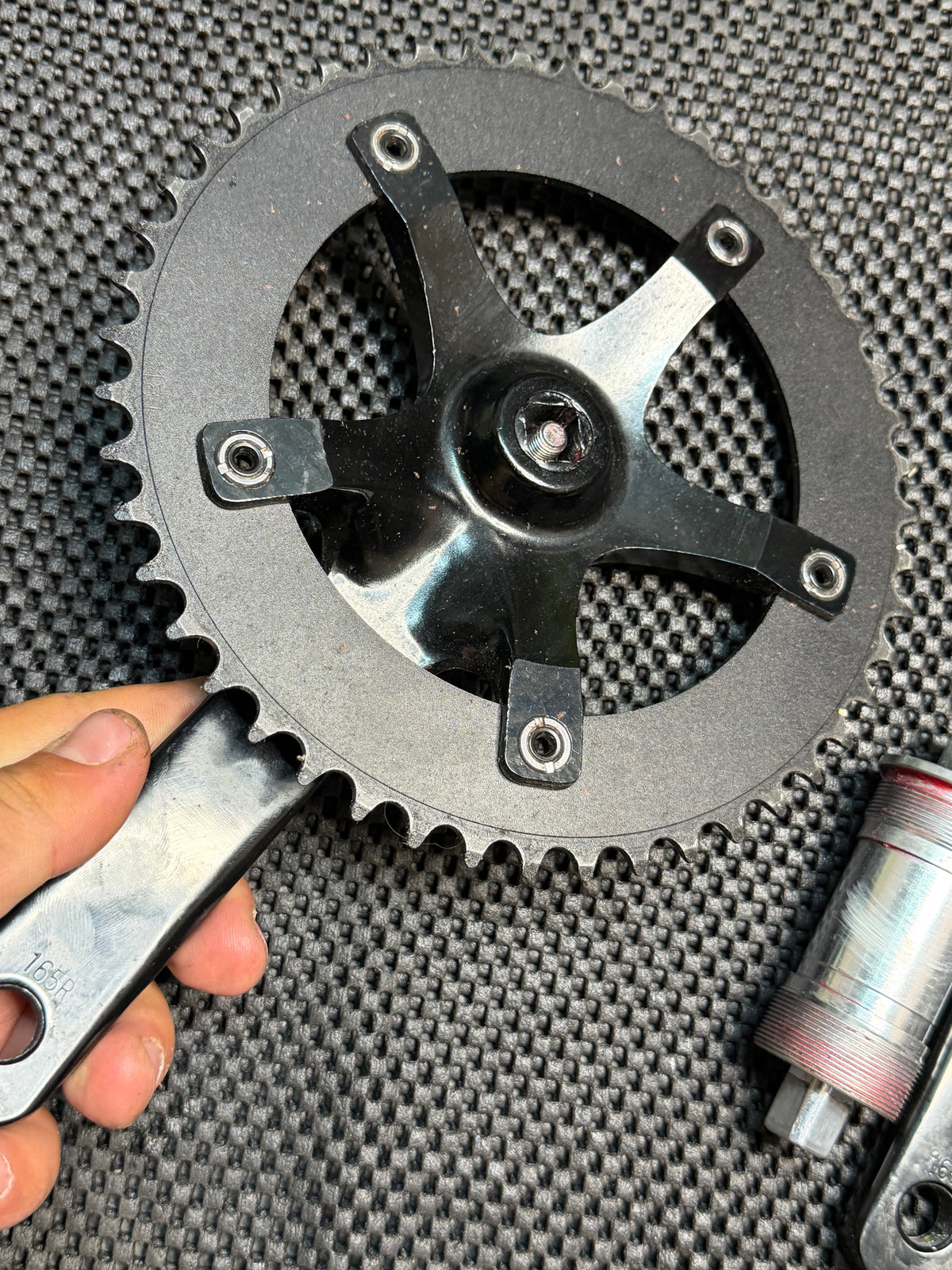 Barelli Track Crankset 165mm 144bcd 48t