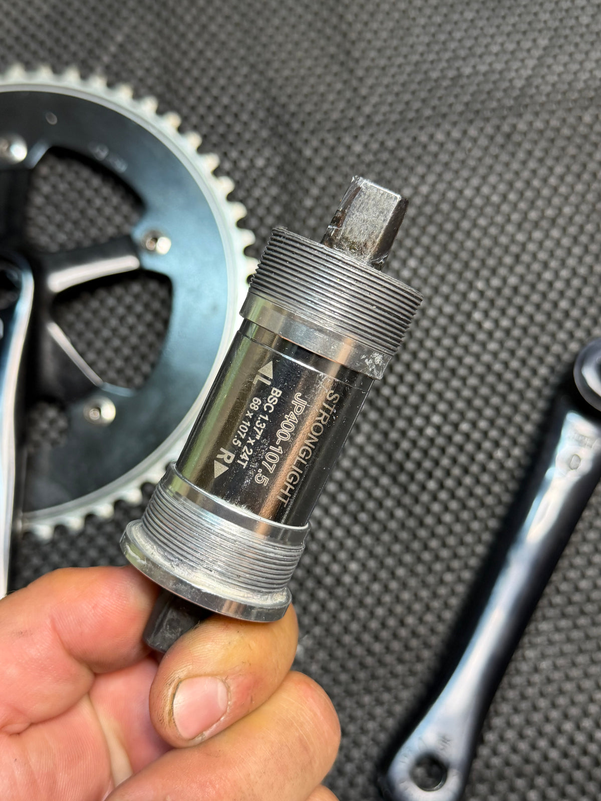 Sugino Track Crankset 51t 135bcd 165mm