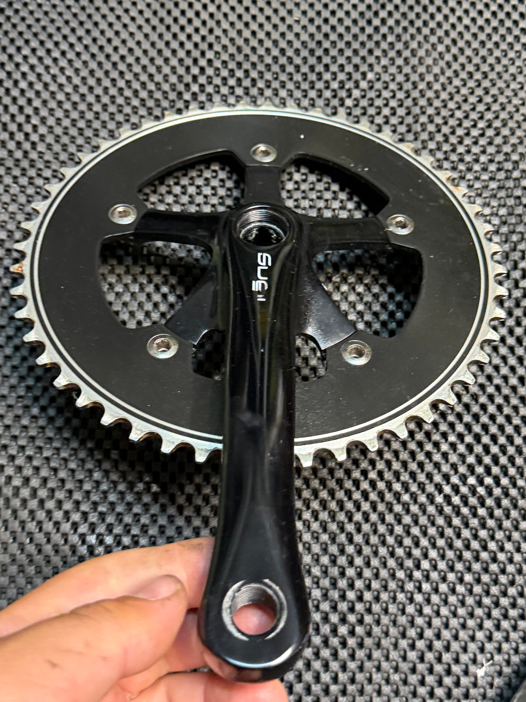 Sugino Track Crankset 51t 135bcd 165mm
