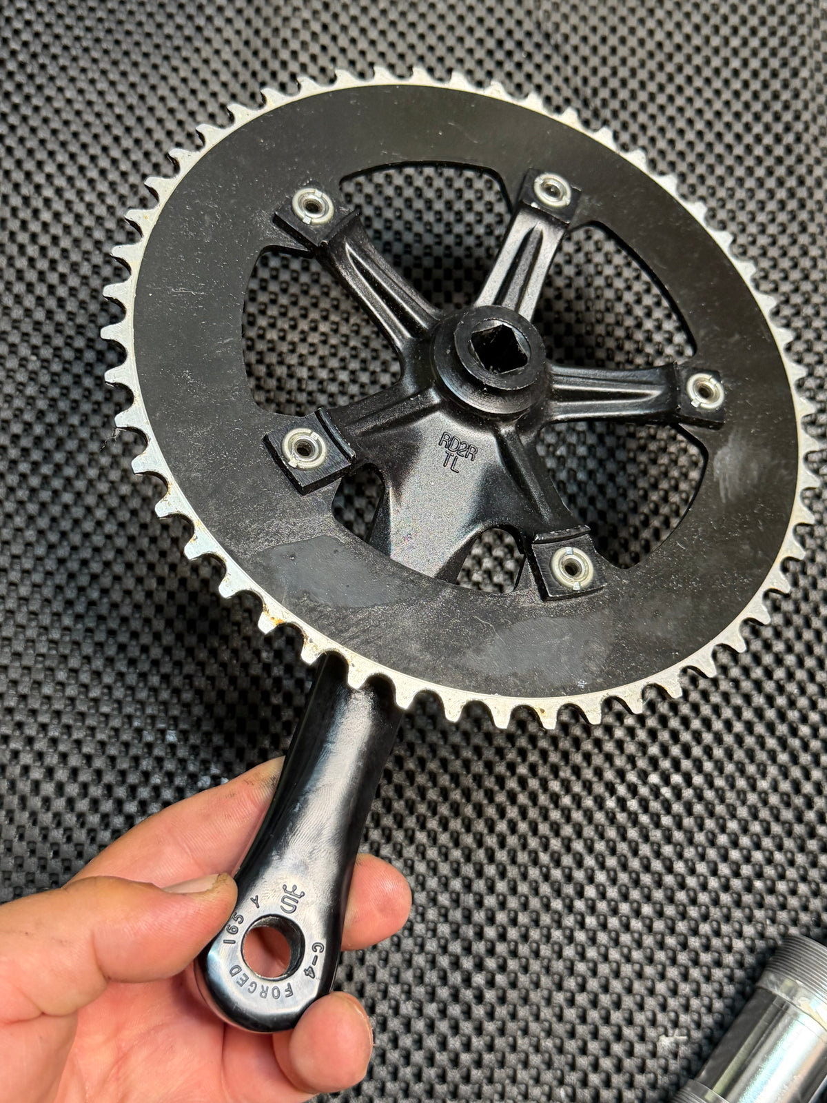 Sugino Track Crankset 51t 135bcd 165mm
