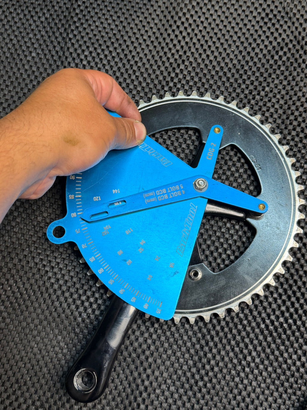 Sugino Track Crankset 51t 135bcd 165mm
