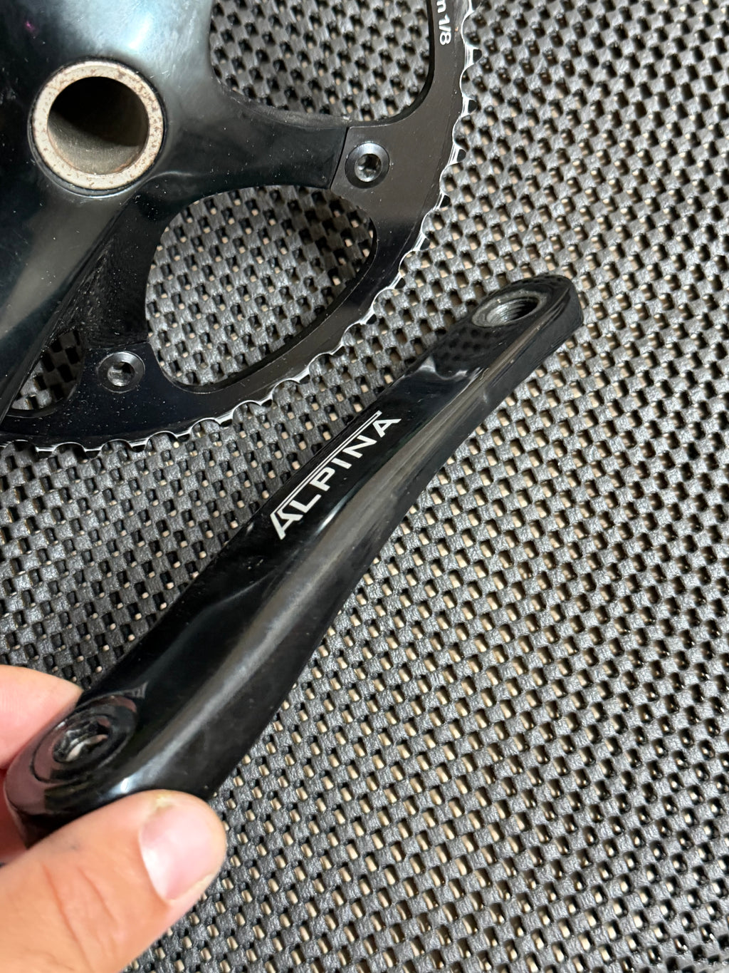 Alpina Track Crankset 165mm 144bcd