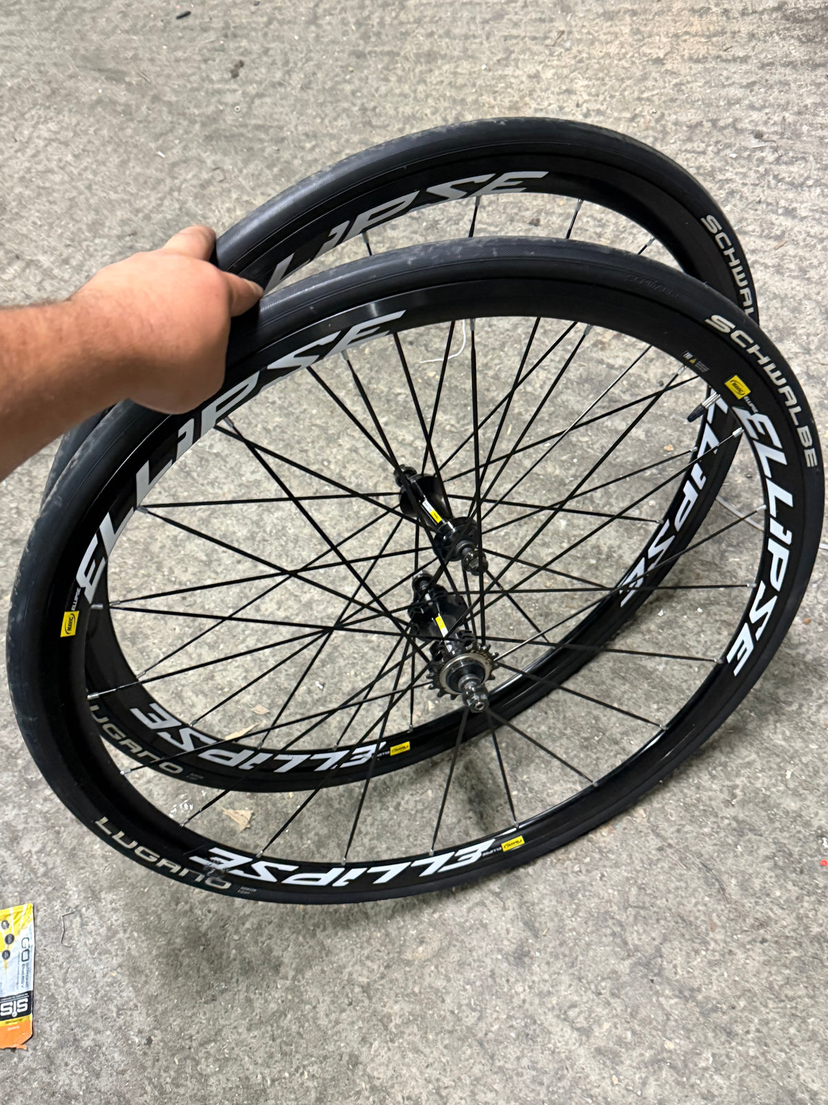 Mavic Ellipse 700c Clincher Track Fixed Gear Wheelset