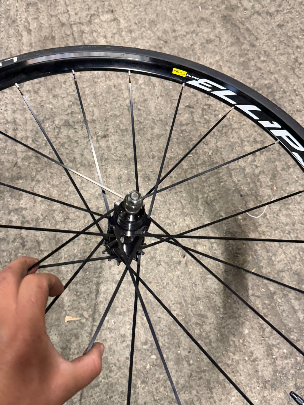 Mavic Ellipse 700c Clincher Track Fixed Gear Wheelset