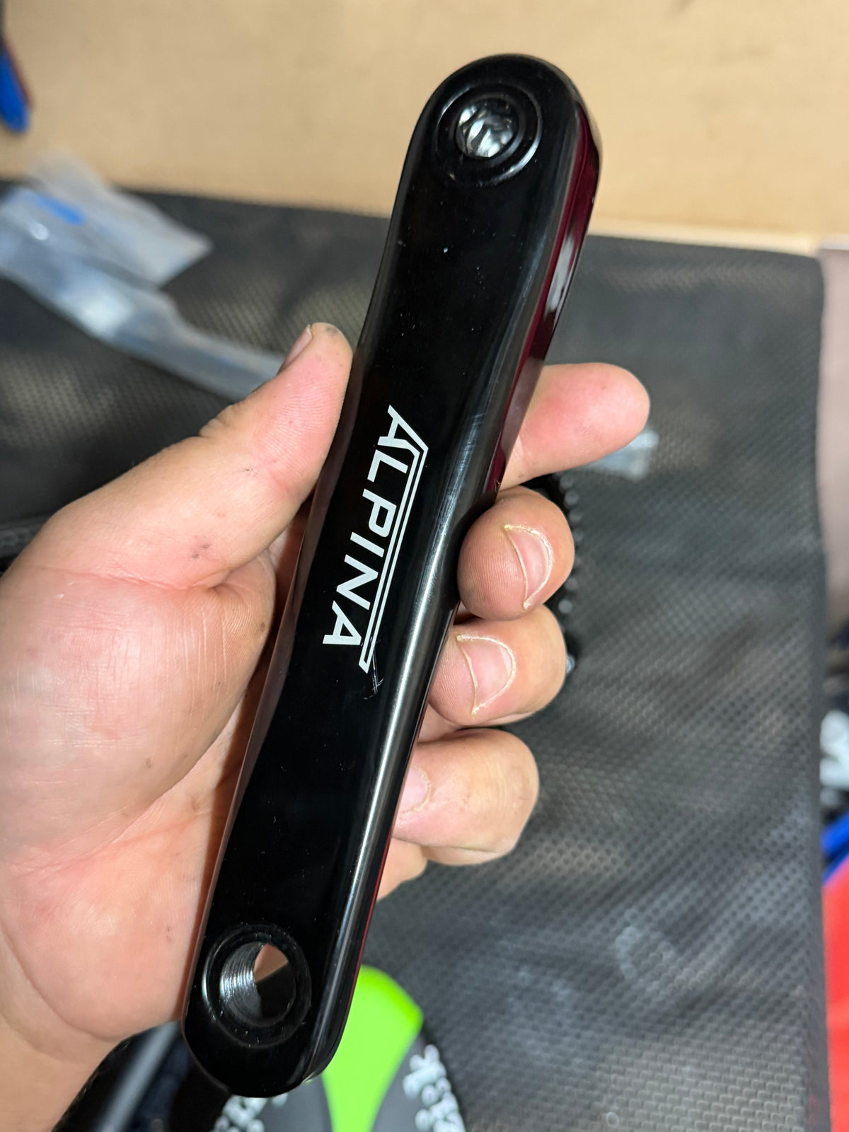 Alpina Track Crankset 165mm 144 BCD 52T with BSA Bottom Bracket