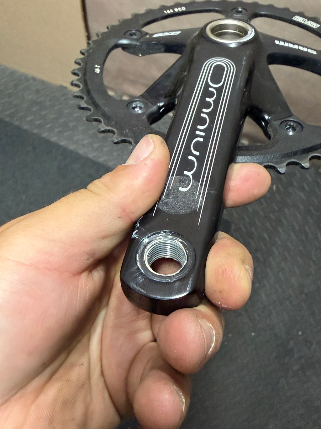 SRAM Omnium Track Crankset 165mm 144 BCD 48T
