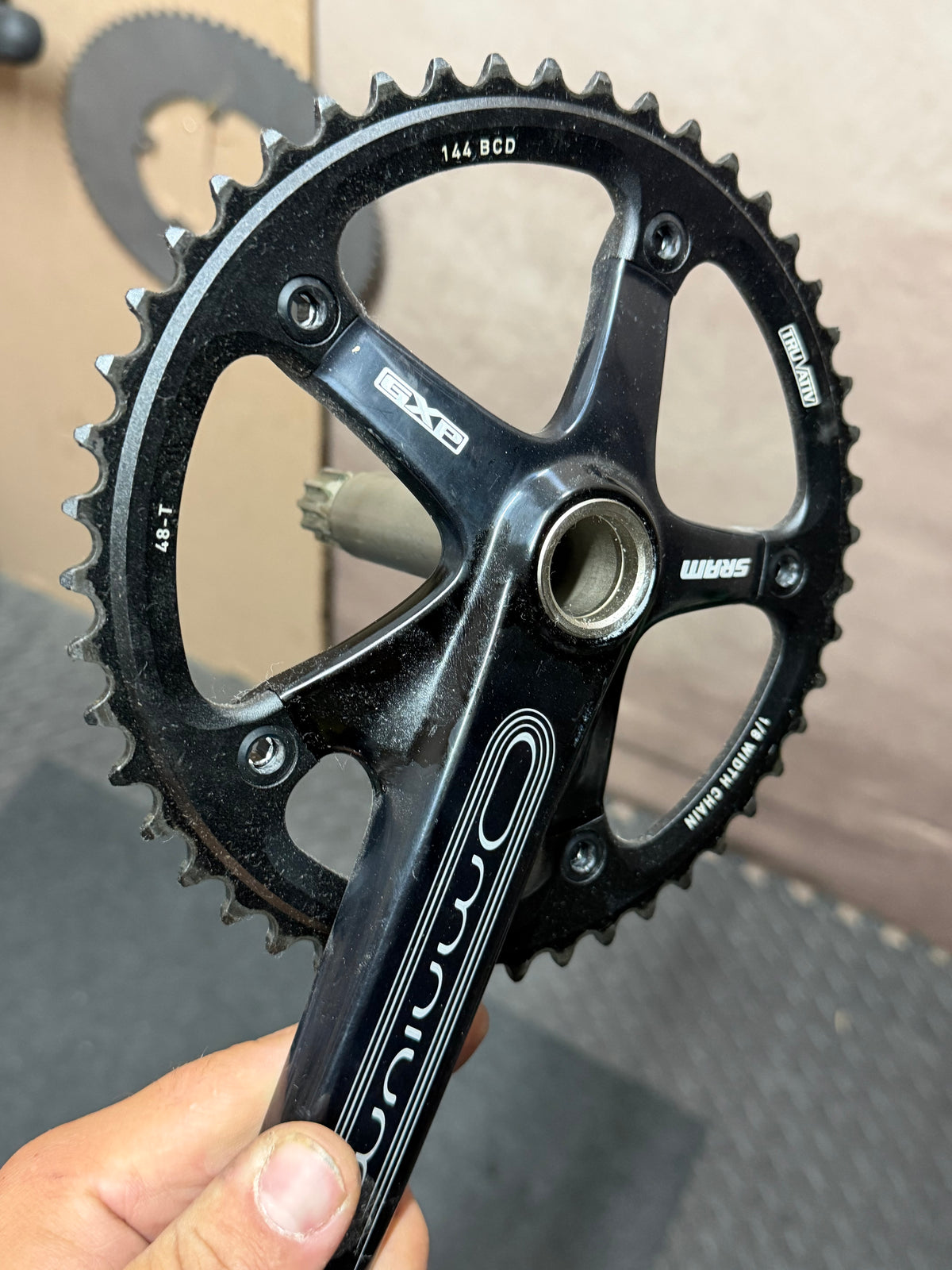 SRAM Omnium Track Crankset 165mm 144 BCD 48T