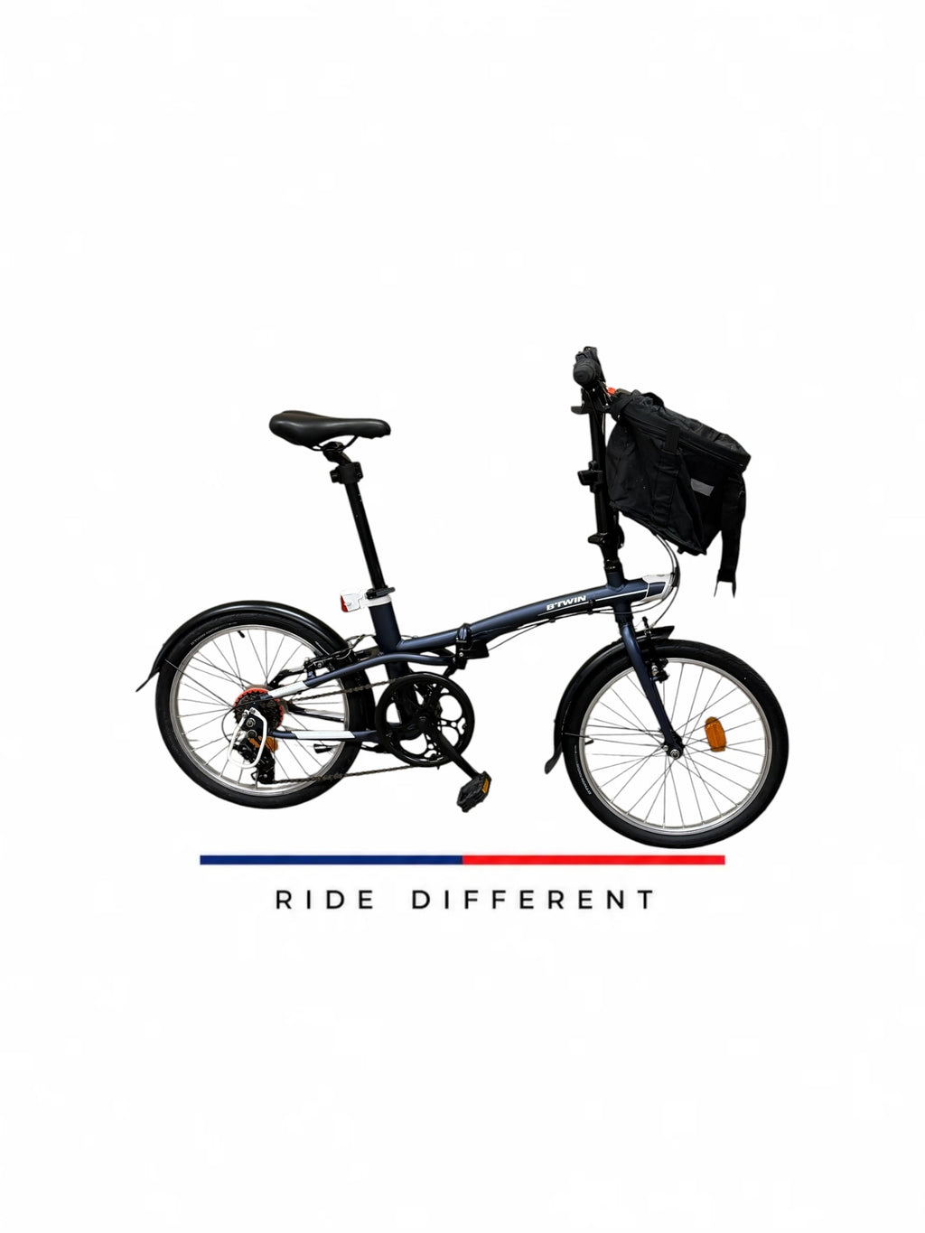 BTWIN Fold 500 Folding Bike – Dark Blue