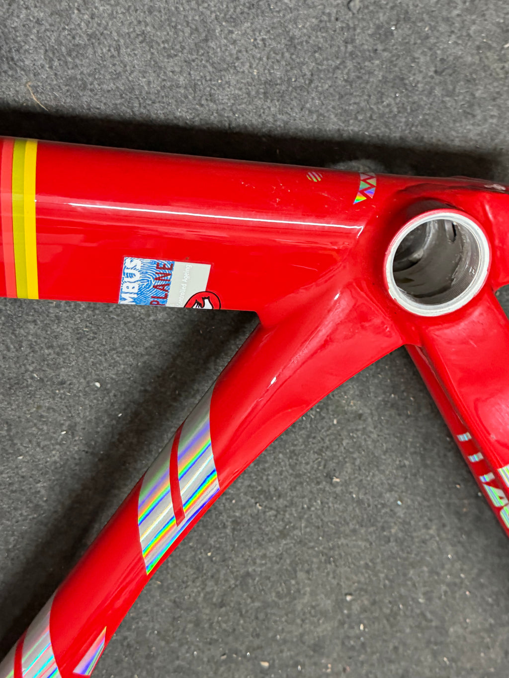 Cinelli Vigorelli Shark Track Frameset, Size 56cm Red