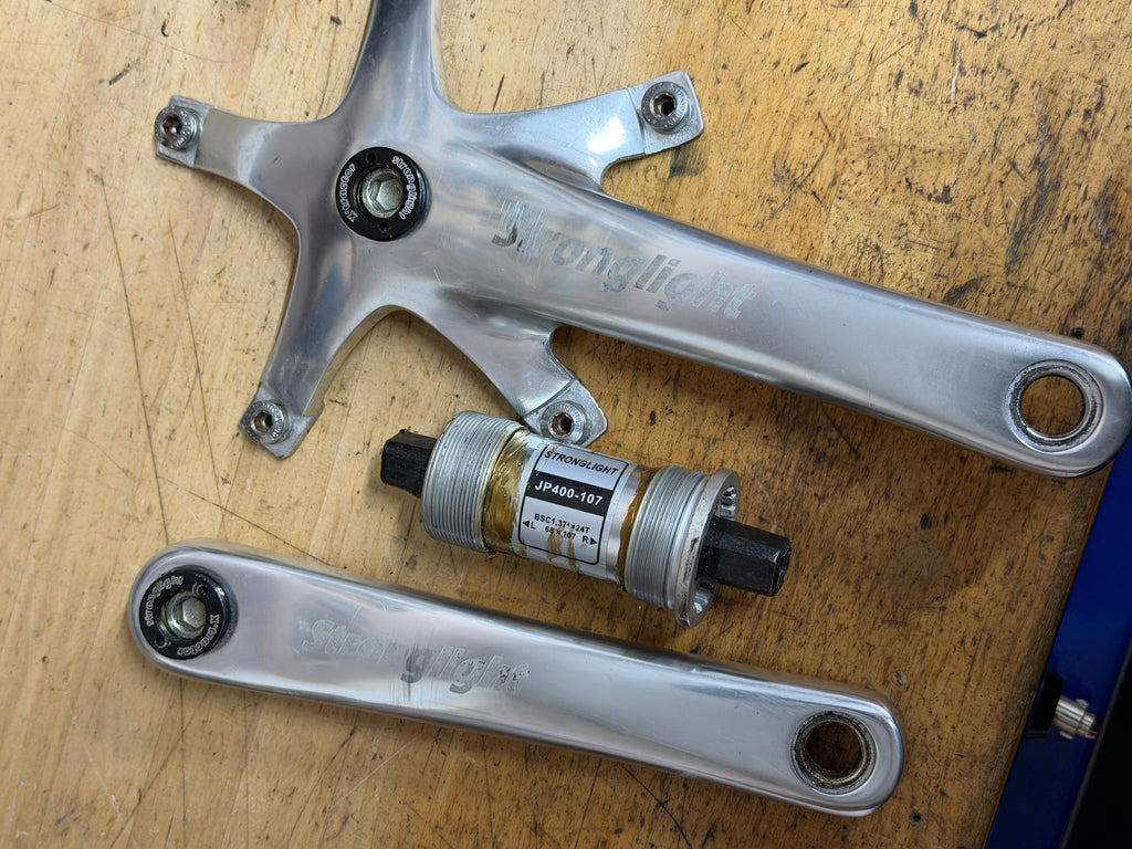 Stronglight Track Crankset 170mm 144 BCD with BSA bottom bracket