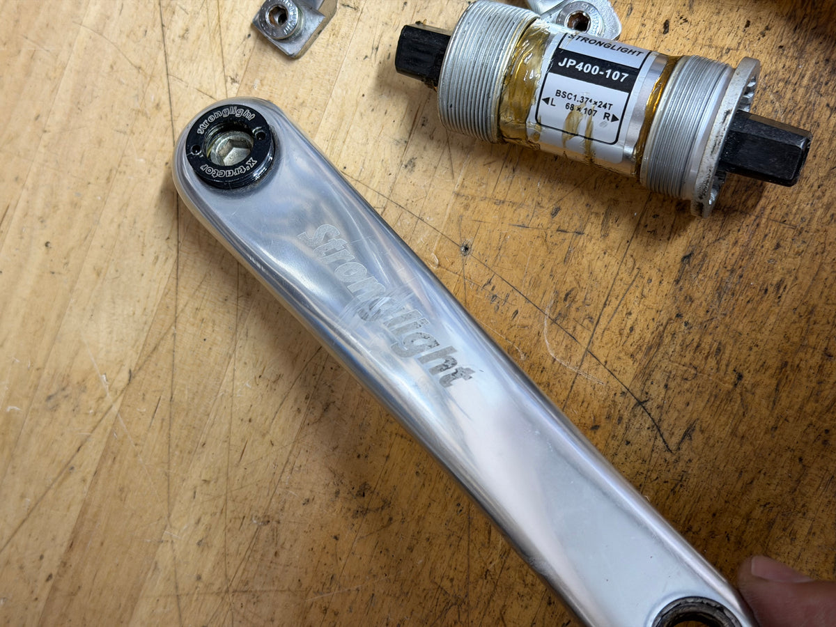 Stronglight Track Crankset 170mm 144 BCD with BSA bottom bracket