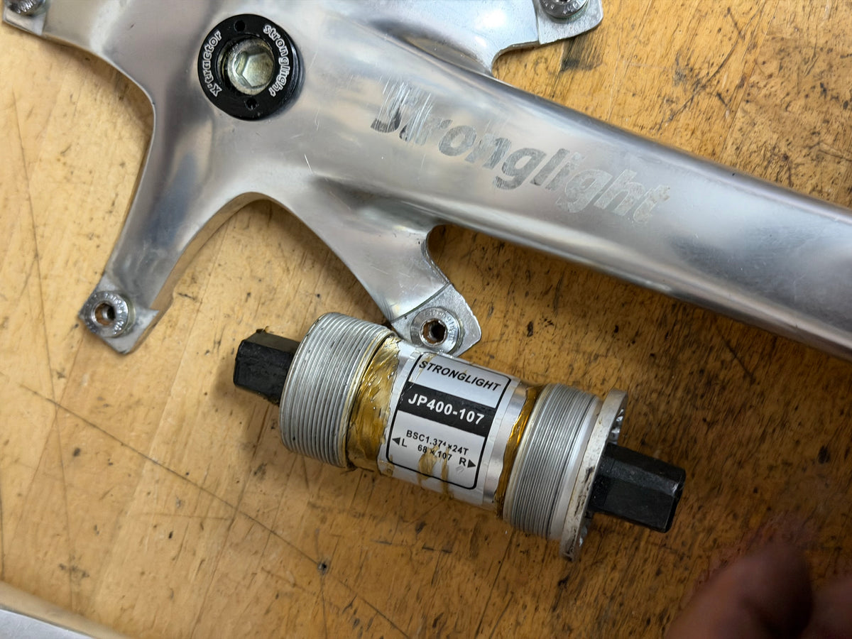 Stronglight Track Crankset 170mm 144 BCD with BSA bottom bracket