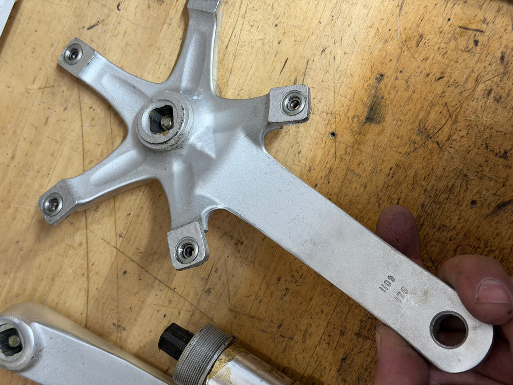 Stronglight Track Crankset 170mm 144 BCD with BSA bottom bracket