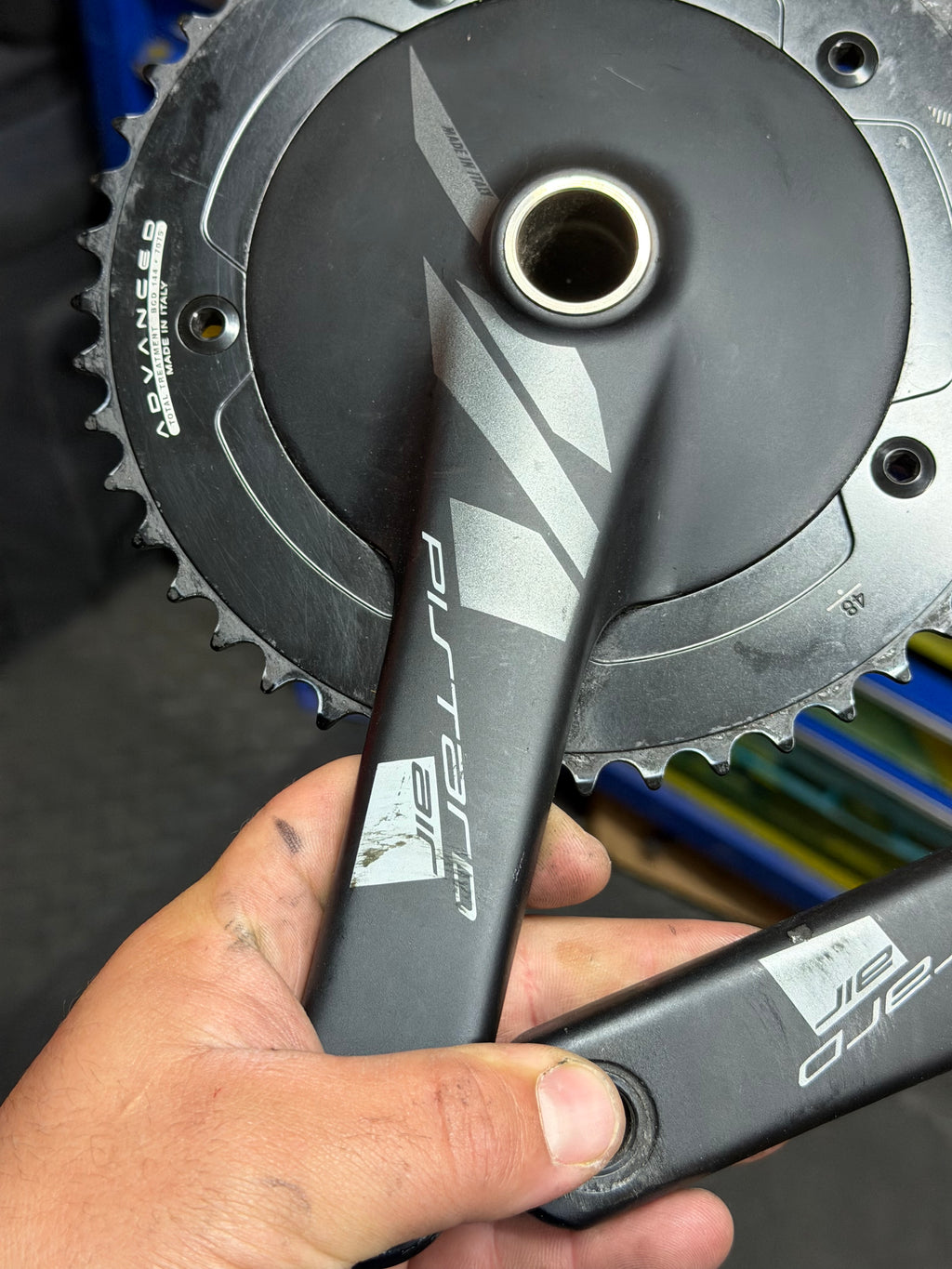 Miche Pistard Air Track Crankset 165mm 48T 144 BCD with BSA bottom bracket