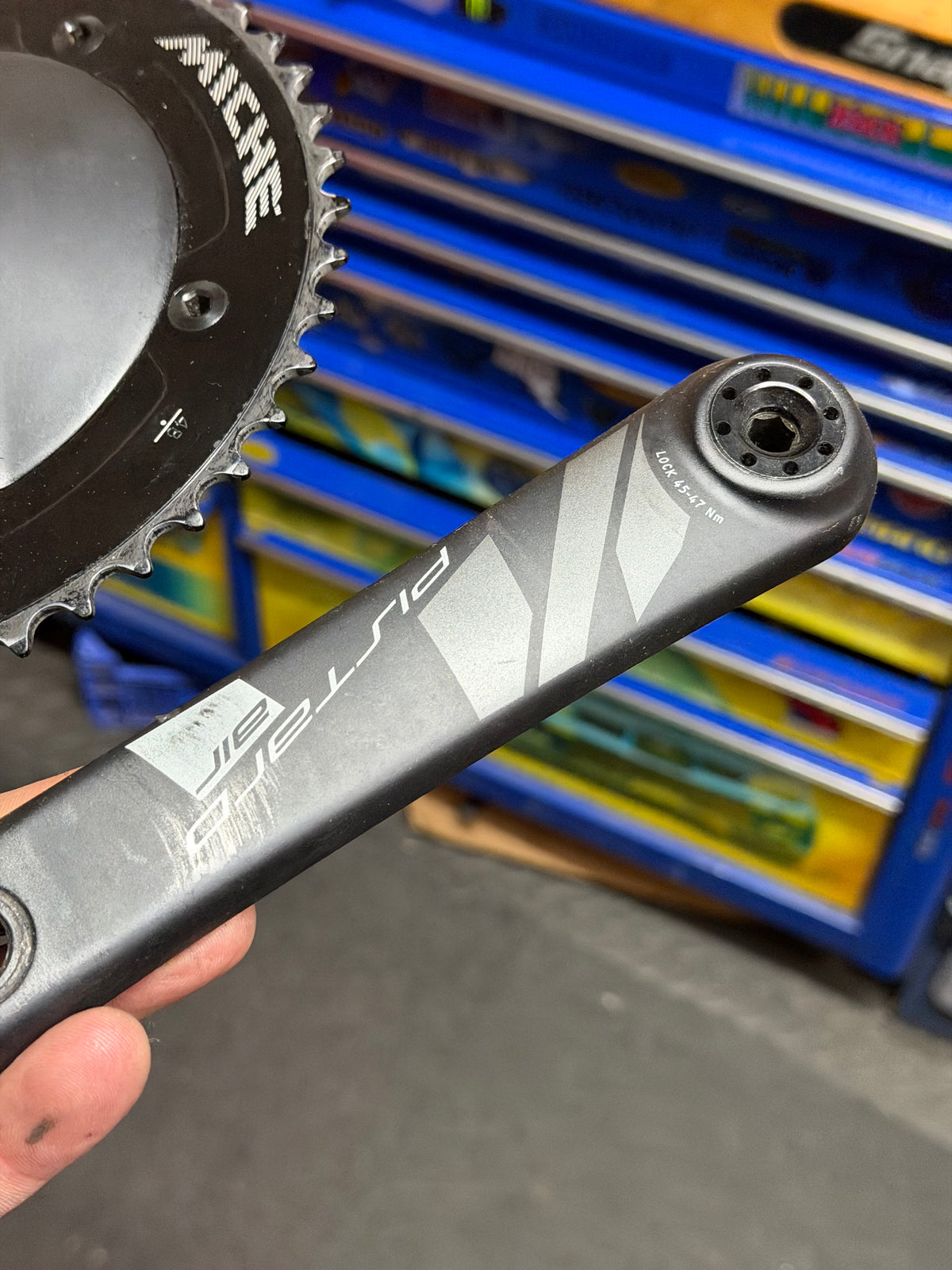 Miche Pistard Air Track Crankset 165mm 48T 144 BCD with BSA bottom bracket