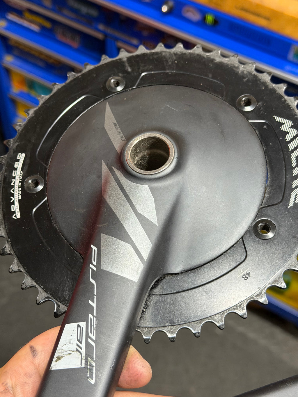 Miche Pistard Air Track Crankset 165mm 48T 144 BCD with BSA bottom bracket