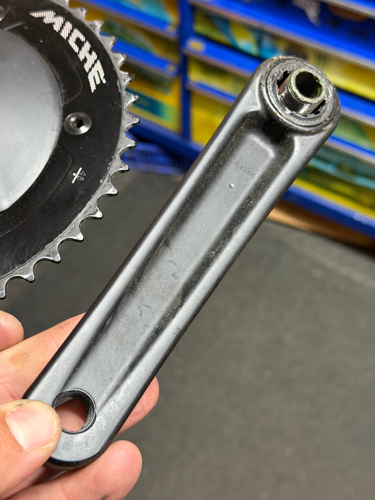 Miche Pistard Air Track Crankset 165mm 48T 144 BCD with BSA bottom bracket