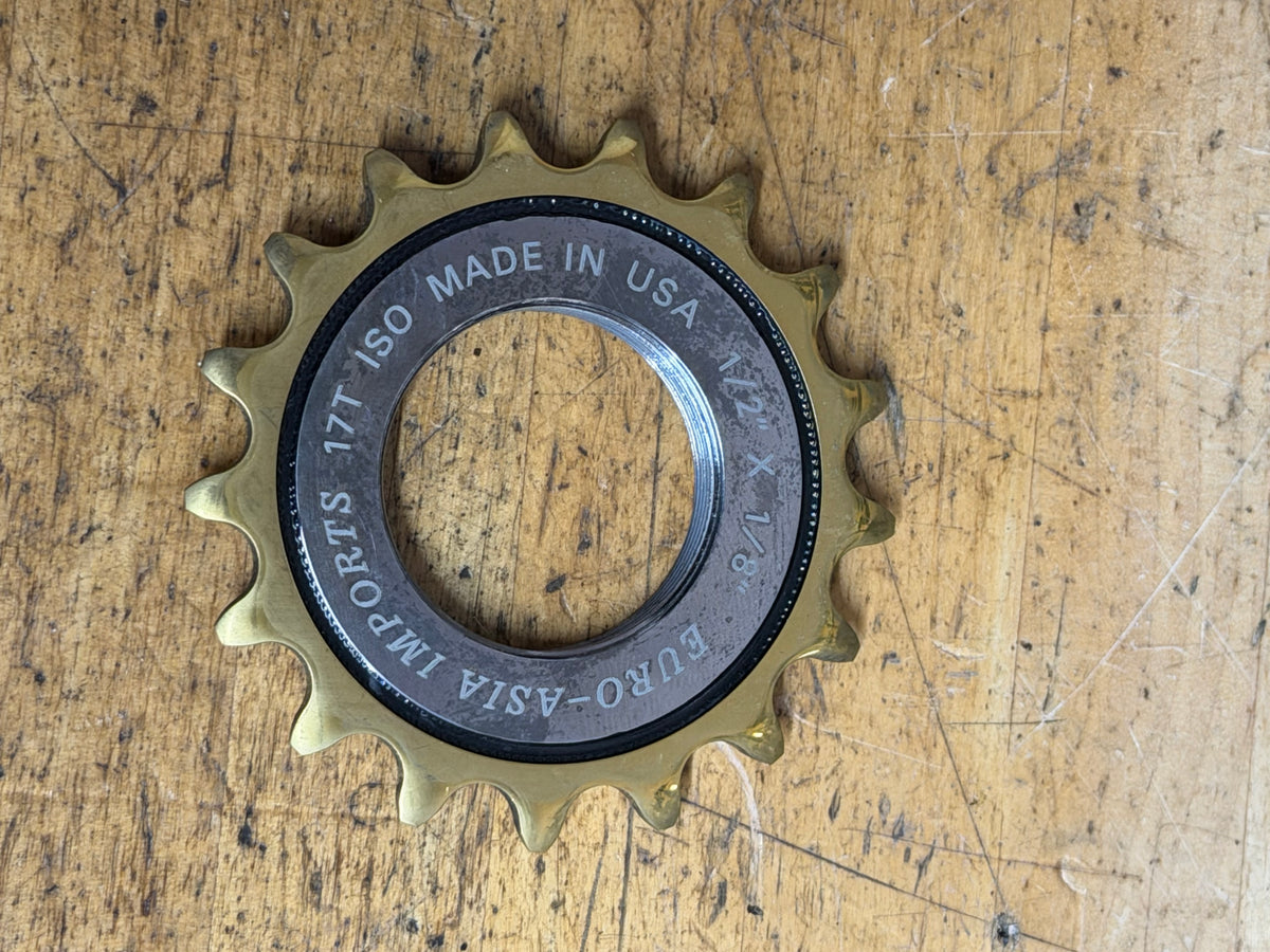 EAI Gold Track Cog Fixed Gear Sprocket 17T