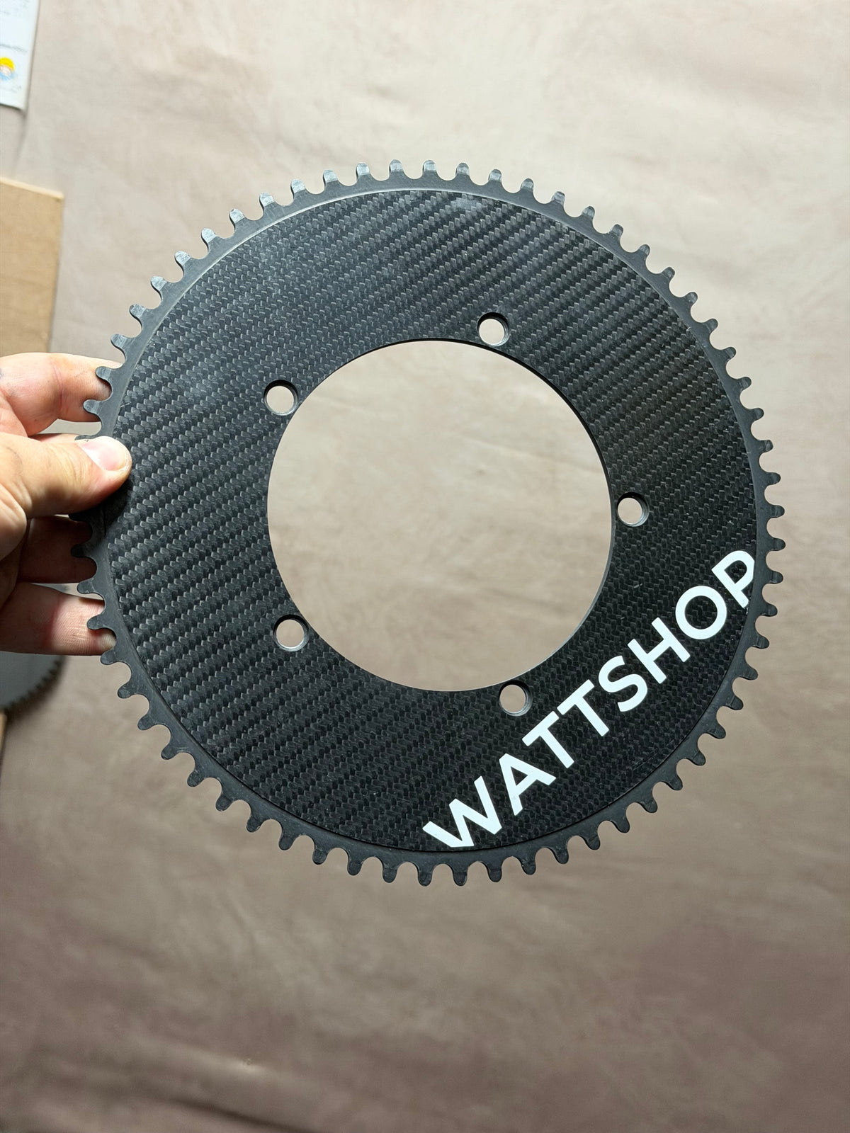 Wattshop Cratus Carbon Aero Track Chainring 64T 144 BCD