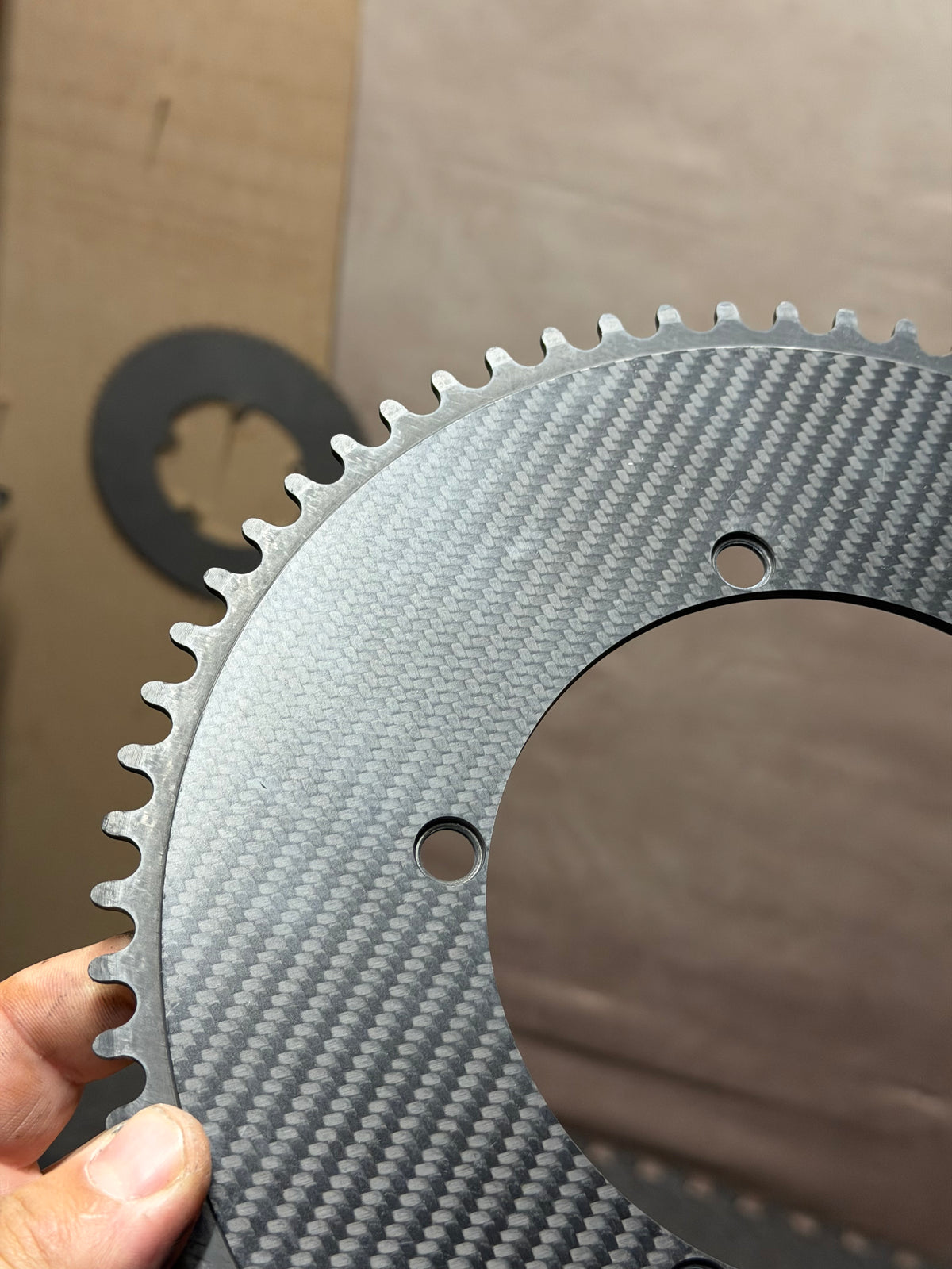 Wattshop Cratus Carbon Aero Track Chainring 64T 144 BCD