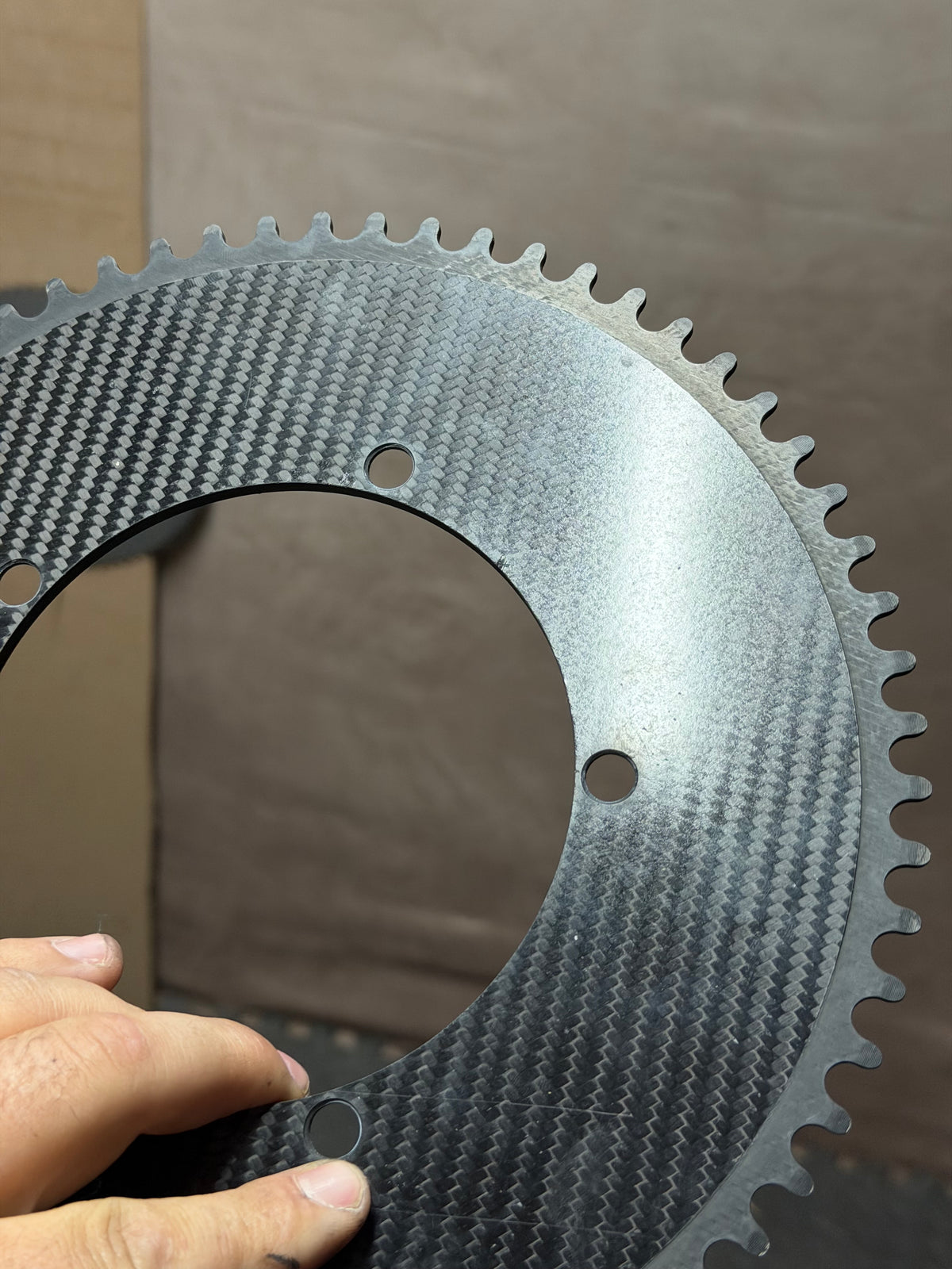 Wattshop Cratus Carbon Aero Track Chainring 64T 144 BCD