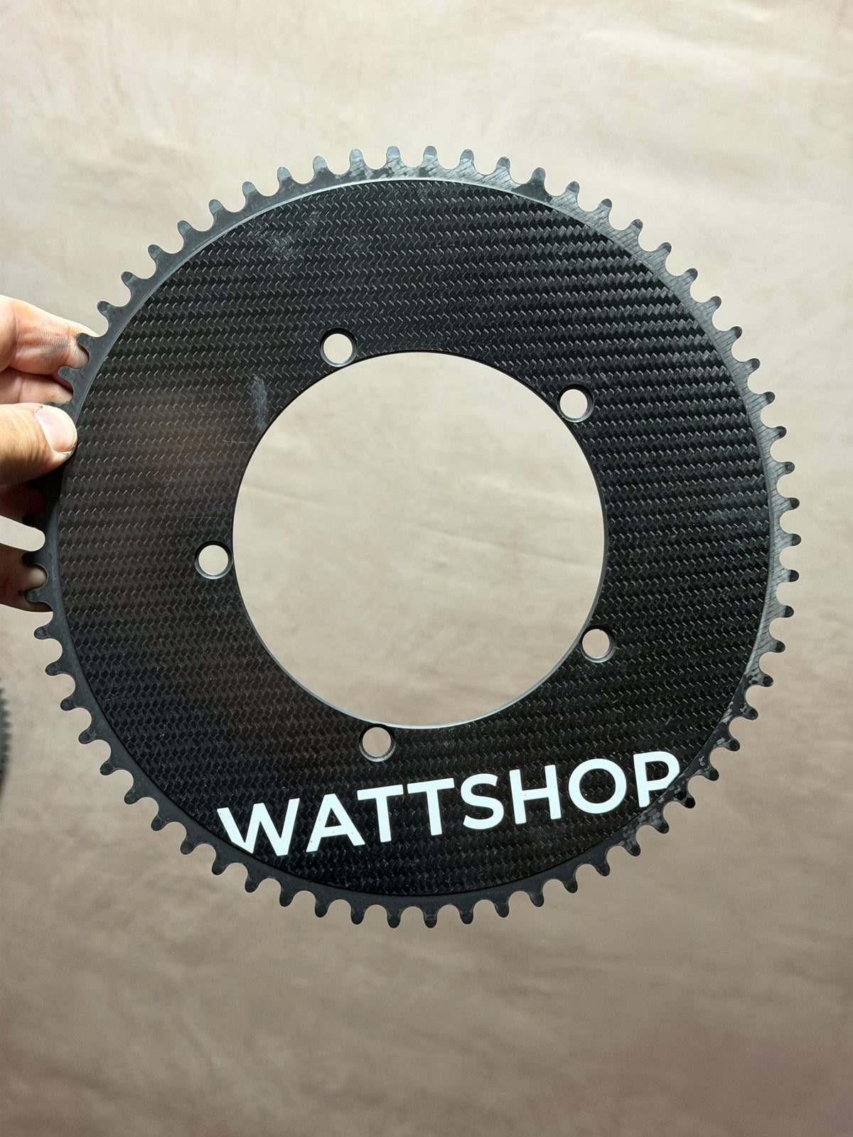 Wattshop Cratus Carbon Aero Track Chainring 65T 144 BCD