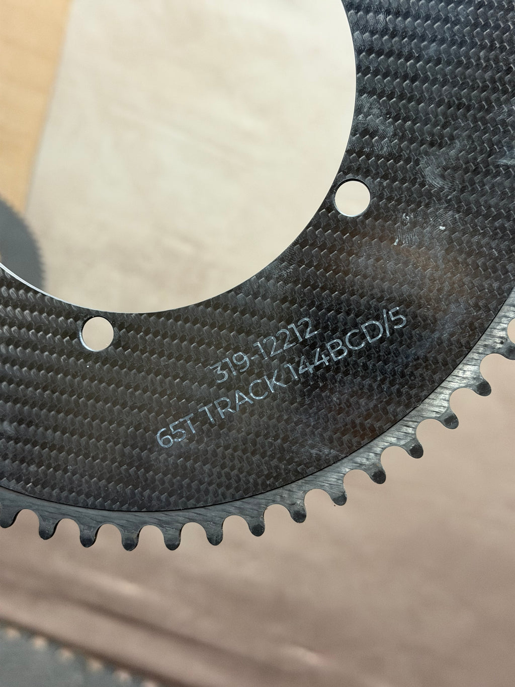 Wattshop Cratus Carbon Aero Track Chainring 65T 144 BCD