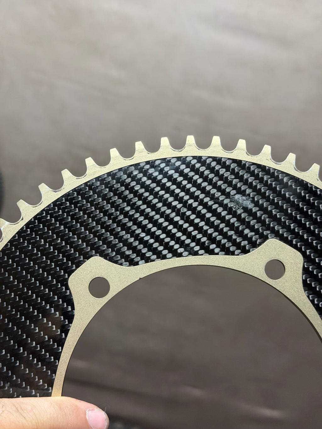 AeroCoach Aten Aluminium Carbon Aero Track Chainring 62T 144 BCD