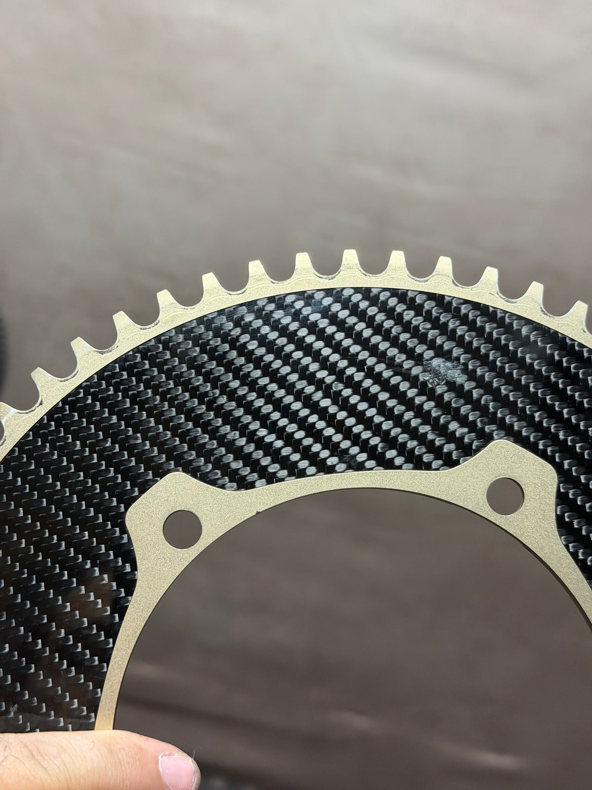 AeroCoach Aten Aluminium Carbon Aero Track Chainring 62T 144 BCD