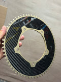 AeroCoach Aten Aluminium Carbon Aero Track Chainring 62T 144 BCD